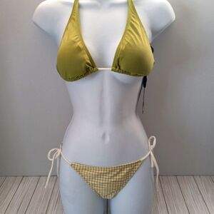 Daniela Corte Tassled Gingham Swimsuit Set